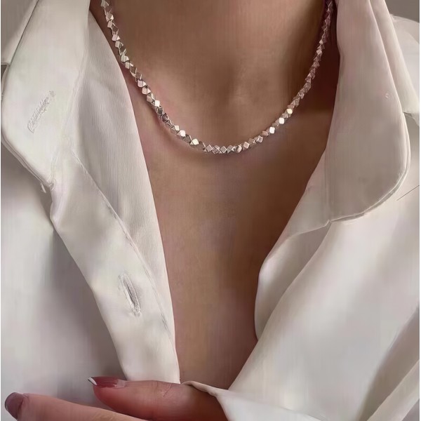 Ланцюжок "Metalic Row", срібло